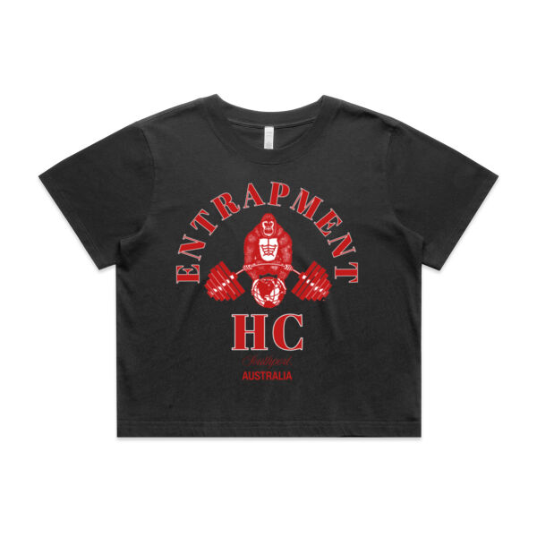 ENTRAPMENT "GORILLA GAINS" W'S CROP TEE Thumbnail